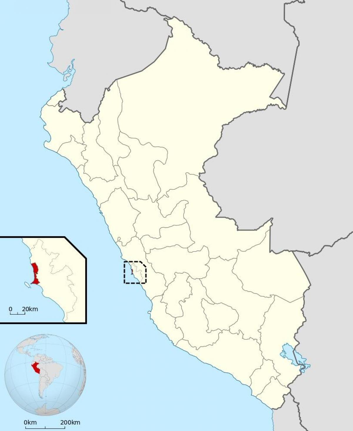 kaart van callao Peru