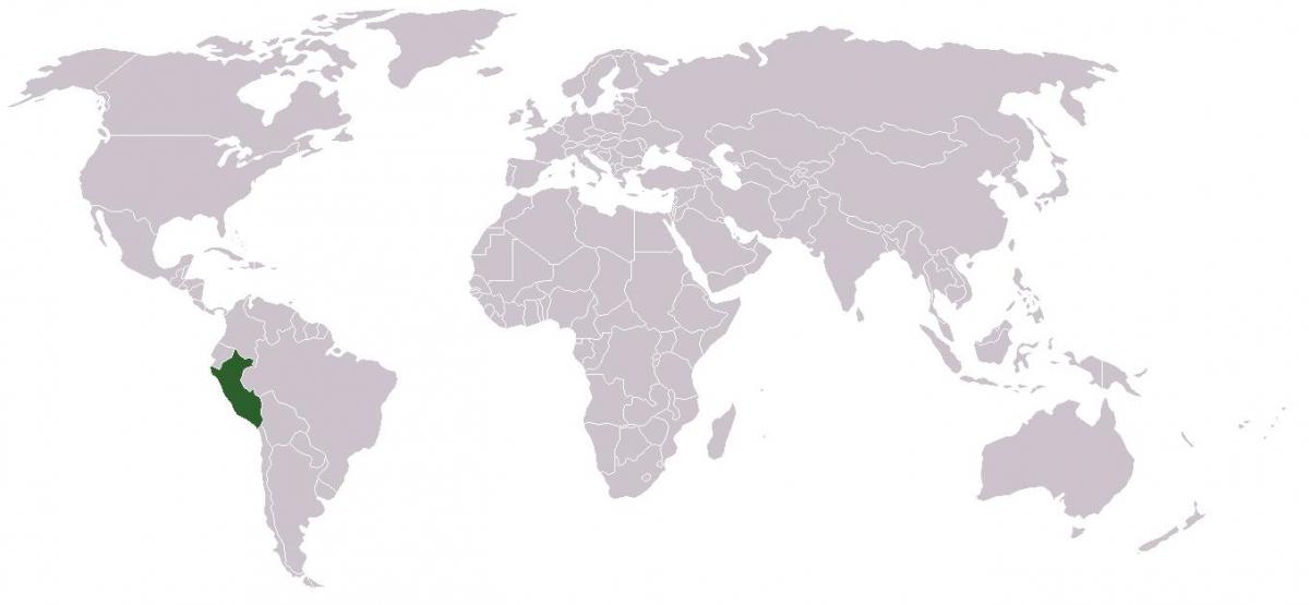 kaart van Peru globale