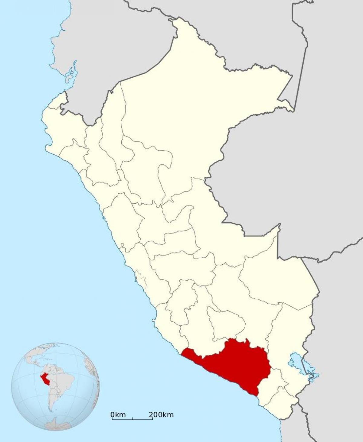 kaart van arequipa Peru