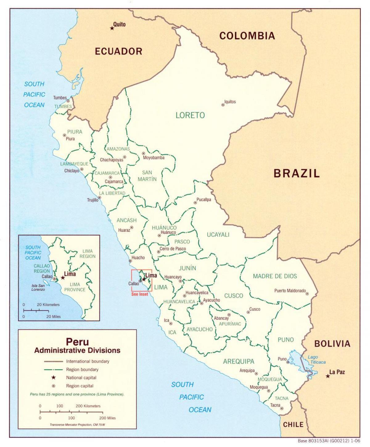 kaart wat Peru