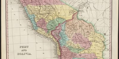 Kaart van die antieke Peru 