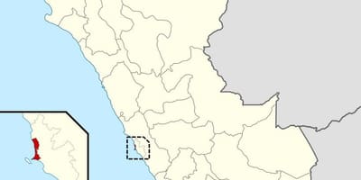 Kaart van callao Peru