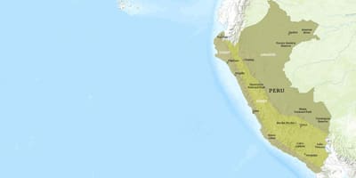 Kaart van kuelap Peru 