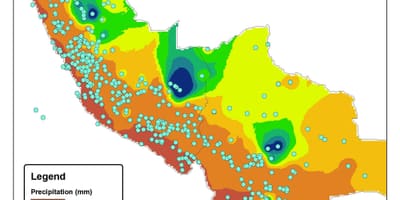 Kaart van Peru klimaat